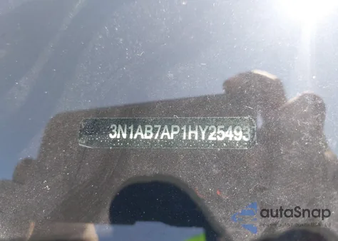 2017 Nissan Sentra Sr из США, поврежденный, VIN 3N1AB7AP1HY254937